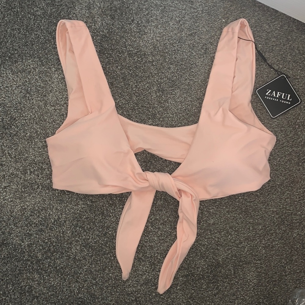 Zaful front-tie swimsuit top NWT